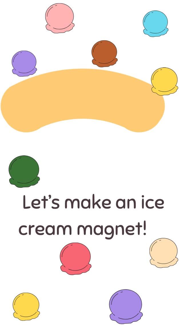 アイスクリームマグネット作りに挑戦♩Let's make an ice cream magnet using English!
#英会話　#市川市　#夏休み2025 　#子供英語